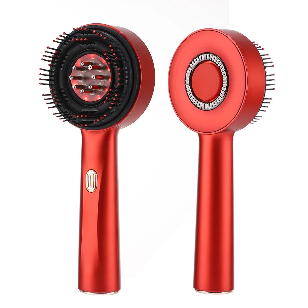 Red Light Therapy Massage Comb with Oil Dispenser