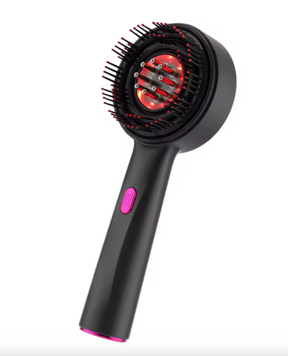 Red Light Therapy Massage Comb with Oil Dispenser