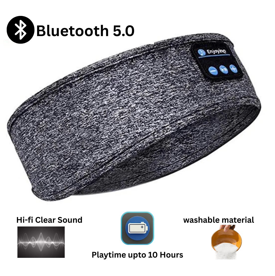 Wireless Bluetooth Sleep Headband with Mask